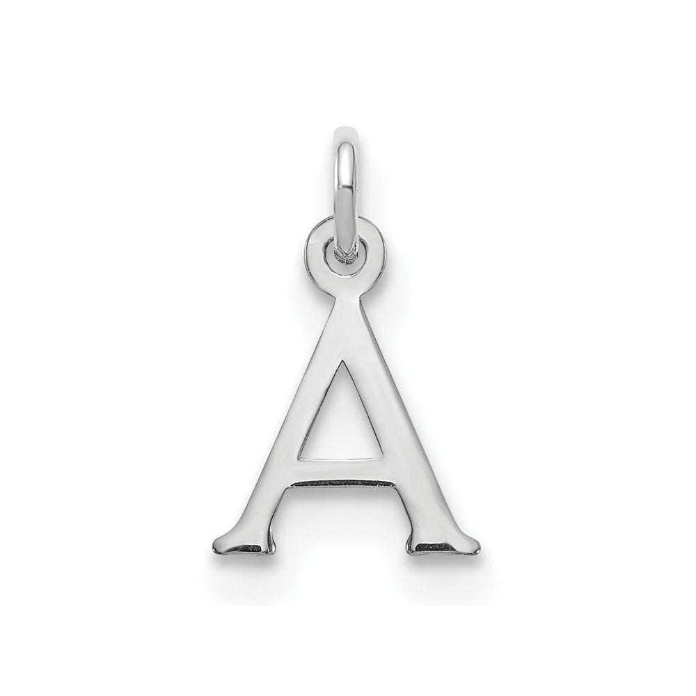 14kw Cutout Letter A Initial Pendant