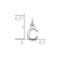 Load image into Gallery viewer, 14kw Cutout Letter C Initial Pendant
