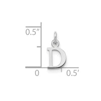 Load image into Gallery viewer, 14kw Cutout Letter D Initial Pendant
