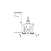 Load image into Gallery viewer, 14kw Cutout Letter M Initial Pendant
