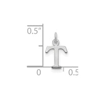 Load image into Gallery viewer, 14kw Cutout Letter T Initial Pendant
