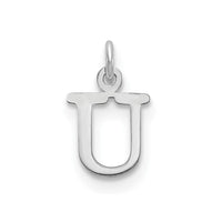 Load image into Gallery viewer, 14kw Cutout Letter U Initial Pendant
