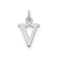 Load image into Gallery viewer, 14kw Cutout Letter V Initial Pendant
