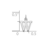 Load image into Gallery viewer, 14kw Cutout Letter W Initial Pendant
