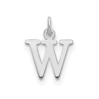 Load image into Gallery viewer, 14kw Cutout Letter W Initial Pendant
