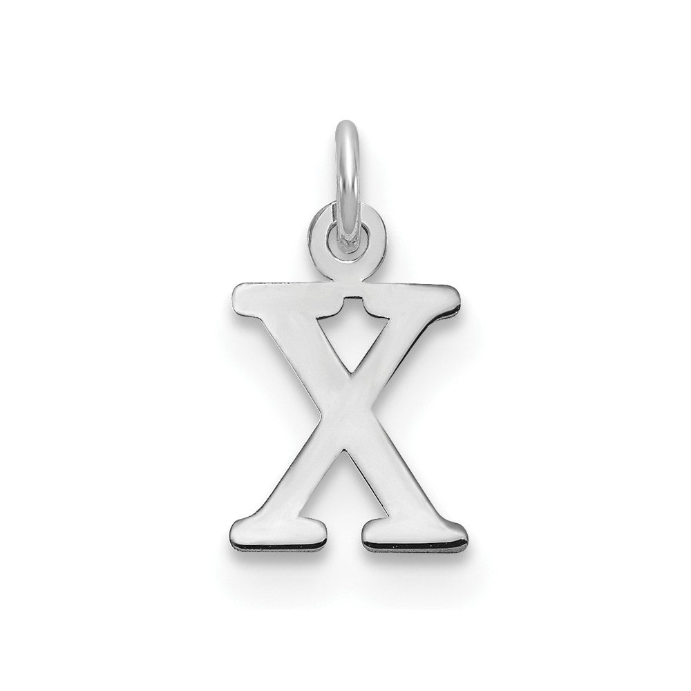 14kw Cutout Letter X Initial Pendant