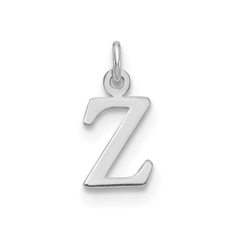 14kw Cutout Letter Z Initial Pendant