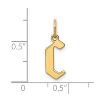 Load image into Gallery viewer, 14KY Letter C Initial Pendant

