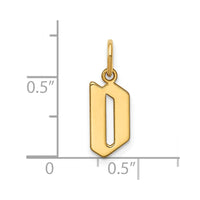 Load image into Gallery viewer, 14KY Letter D Initial Pendant
