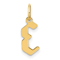 Load image into Gallery viewer, 14KY Letter E Initial Pendant
