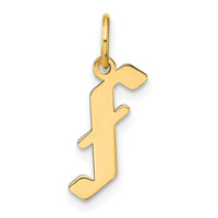 Load image into Gallery viewer, 14KY Letter F Initial Pendant
