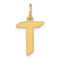 Load image into Gallery viewer, 14KY Letter T Initial Pendant
