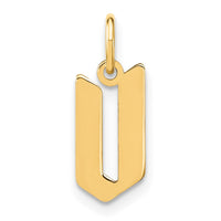 Load image into Gallery viewer, 14KY Letter V Initial Pendant
