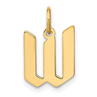 Load image into Gallery viewer, 14KY Letter W Initial Pendant
