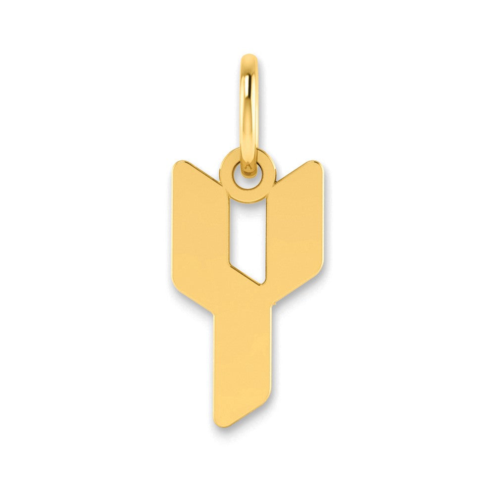 14KY Letter Y Initial Pendant