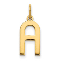 Load image into Gallery viewer, 14ky Letter A Initial Pendant
