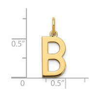 Load image into Gallery viewer, 14ky Letter B Initial Pendant
