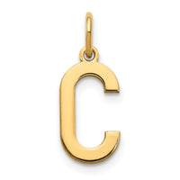 Load image into Gallery viewer, 14ky Letter C Initial Pendant
