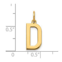 Load image into Gallery viewer, 14ky Letter D Initial Pendant
