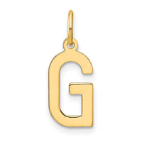 Load image into Gallery viewer, 14ky Letter G Initial Pendant
