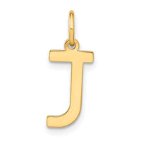 Load image into Gallery viewer, 14ky Letter J Initial Pendant
