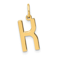 Load image into Gallery viewer, 14ky Letter K Initial Pendant
