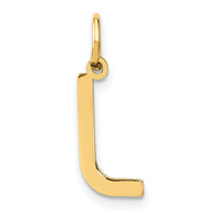 Load image into Gallery viewer, 14ky Letter L Initial Pendant
