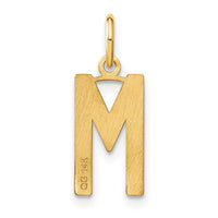 Load image into Gallery viewer, 14ky Letter M Initial Pendant
