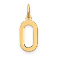 Load image into Gallery viewer, 14ky Letter O Initial Pendant
