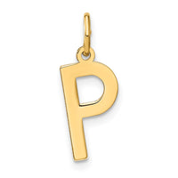 Load image into Gallery viewer, 14ky Letter P Initial Pendant
