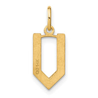 Load image into Gallery viewer, 14ky Letter V Initial Pendant

