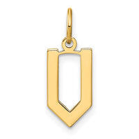 Load image into Gallery viewer, 14ky Letter V Initial Pendant
