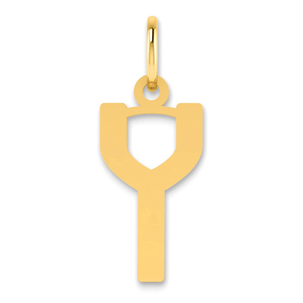 14ky Letter Y Initial Pendant