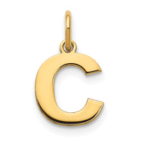 Load image into Gallery viewer, 14ky Letter C Initial Pendant
