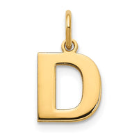 Load image into Gallery viewer, 14ky Letter D Initial Pendant
