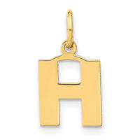 Load image into Gallery viewer, 14ky Letter H Initial Pendant

