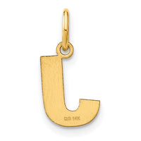 Load image into Gallery viewer, 14ky Letter J Initial Pendant
