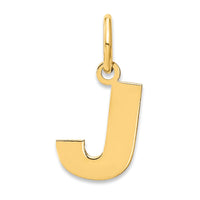 Load image into Gallery viewer, 14ky Letter J Initial Pendant
