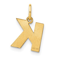 Load image into Gallery viewer, 14ky Letter K Initial Pendant
