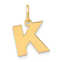 Load image into Gallery viewer, 14ky Letter K Initial Pendant
