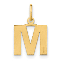Load image into Gallery viewer, 14ky Letter M Initial Pendant
