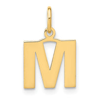 Load image into Gallery viewer, 14ky Letter M Initial Pendant
