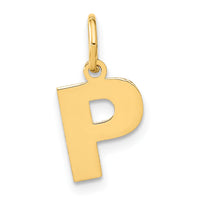 Load image into Gallery viewer, 14ky Letter P Initial Pendant
