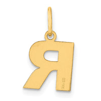 Load image into Gallery viewer, 14ky Letter R Initial Pendant
