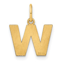 Load image into Gallery viewer, 14ky Letter W Initial Pendant
