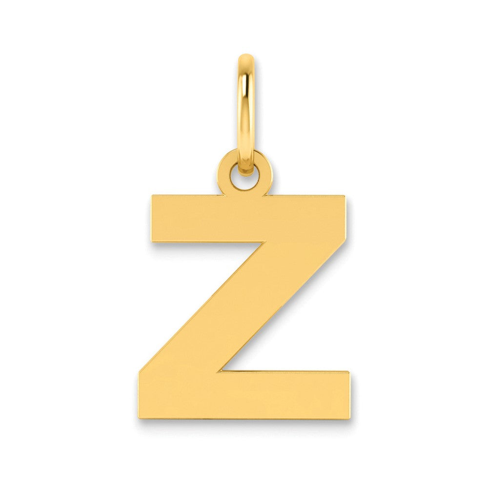 14ky Letter Z Initial Pendant