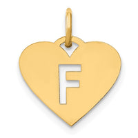Load image into Gallery viewer, 14ky Initial Letter F Initial Charm
