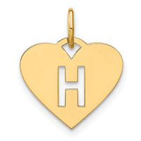 Load image into Gallery viewer, 14ky Initial Letter H Initial Charm
