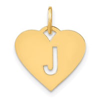 Load image into Gallery viewer, 14ky Initial Letter J Initial Charm
