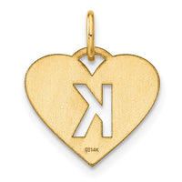 Load image into Gallery viewer, 14ky Initial Letter K Initial Charm
